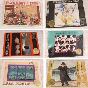 Caldecott Calendar Lot 1988 1990 1991 1992 1993 1995 Library Award Children Vtg